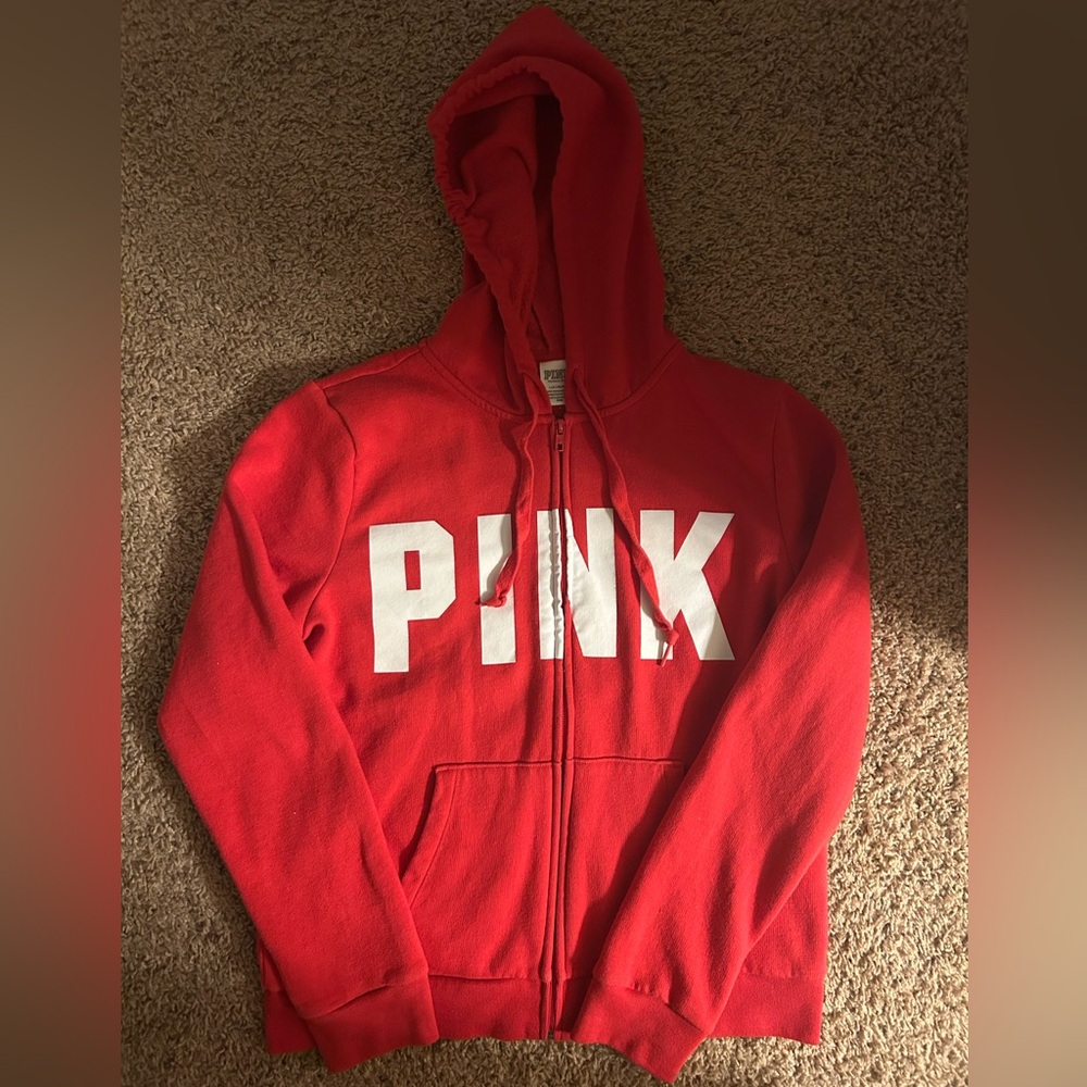 Red victoria secret PINK hoodie